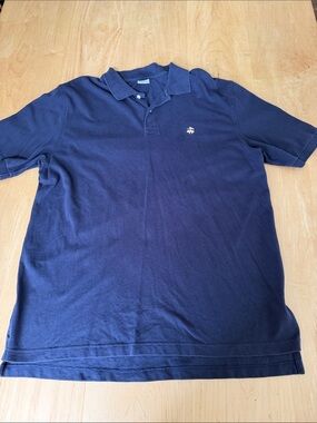 Brooks Brothers 346 Navy Polo with Embroidered Logo